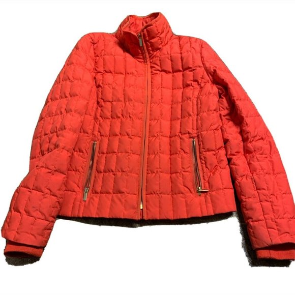 NWOT Red Puffer Quilted Coat - Picture 2 of 3